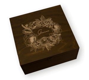 Caja de regalo con grabado