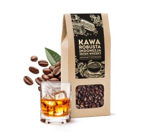 Café robusta en grano Indonesia "whisky irlandés" 100g.