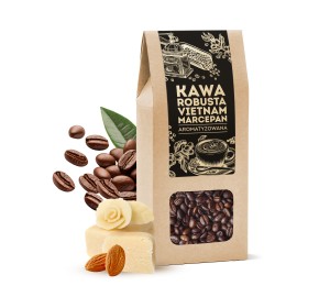Café Vietnam Robusta con sabor a Mazapán en granos 100g.
