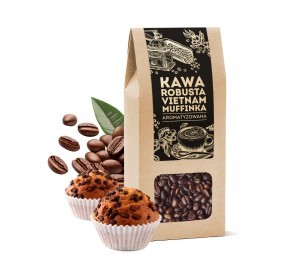 Robusta Vietnam con sabor a frijol Muffin 100g.