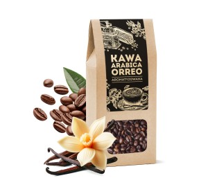 Café Robusta Vietnamita con sabor Vainilla en granos 100g.